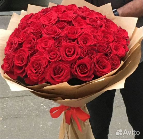 Букеты красных Роз