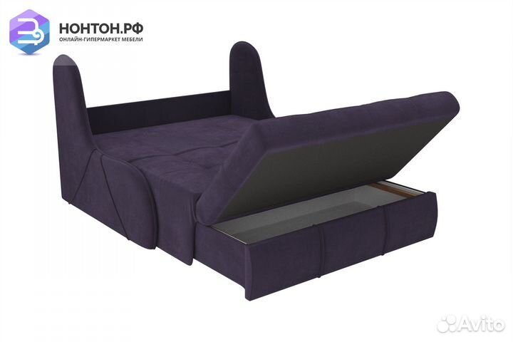 Диван аккордеон Риттэр велюр фиолетовый