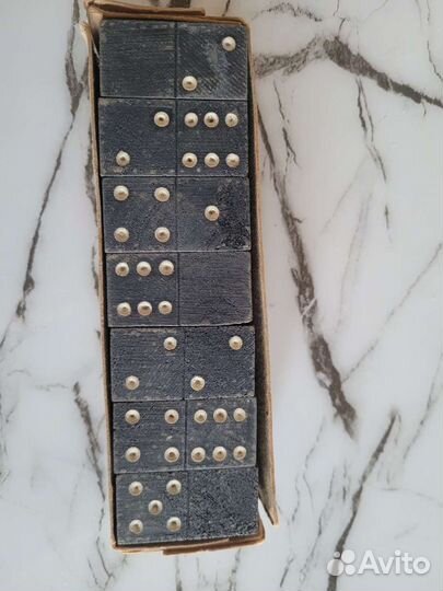 Домино березовое № 6 СССР антикварное