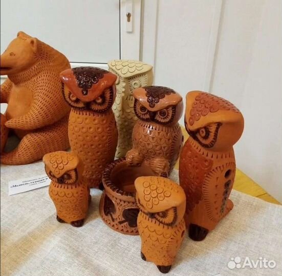 Унечская народная глиняная игрушка-свистулька