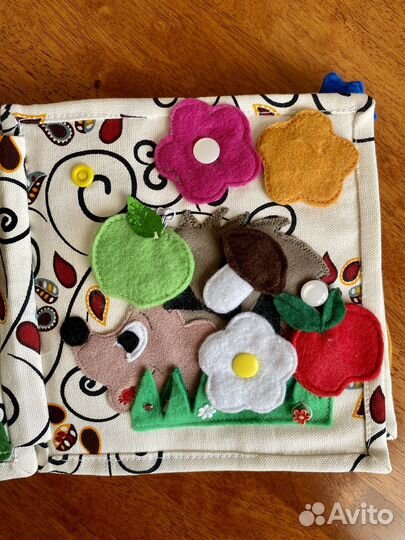 Развивающая книжка из фетра для деток