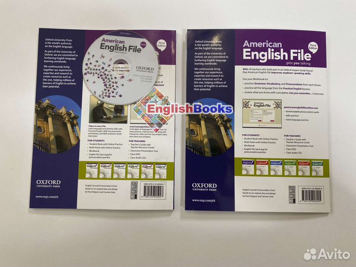 American English file Starter, комплект (SB,WB,CD)