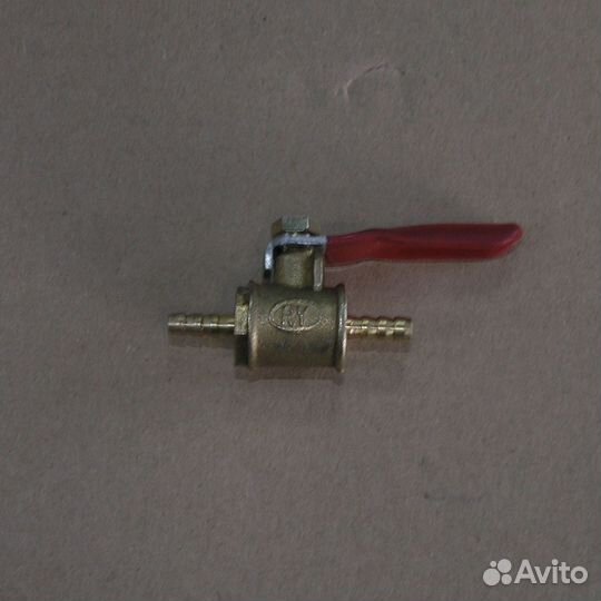 Штуцер под шланг д. 4*4 с краном (Кран-переходник