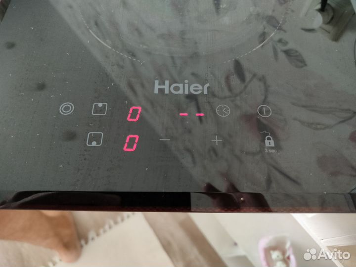 Варочная панель 2 комф электро Haier чёрн