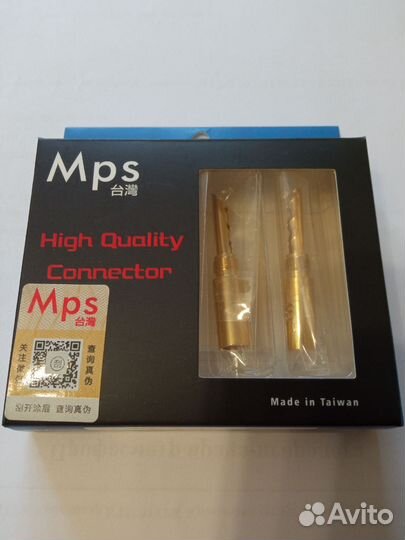Акустические коннекторы типа банан MPS