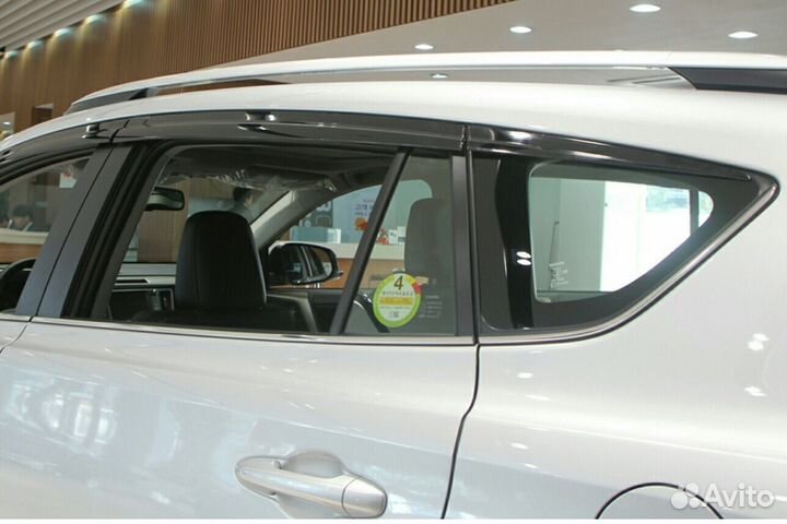 RAV 4 2013 дефлекторы окон темные 6чс