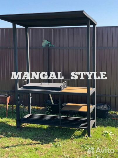 Мангал в стиле лофт