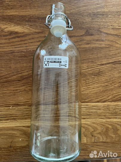 Стеклянная бутылка для воды икея
