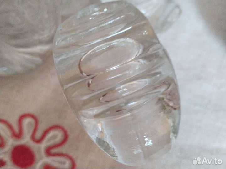 Стопка - сапожок из прессованного хрусталя