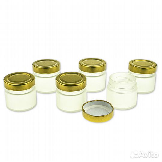 6 шт. Баночка для свечей 100 мл. (D58, матовая) с