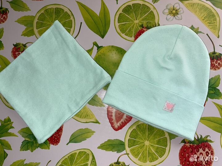 Комплект шапка и снуд для девочки