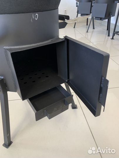 Казан чугунный с Печкой с зольником 12 литров