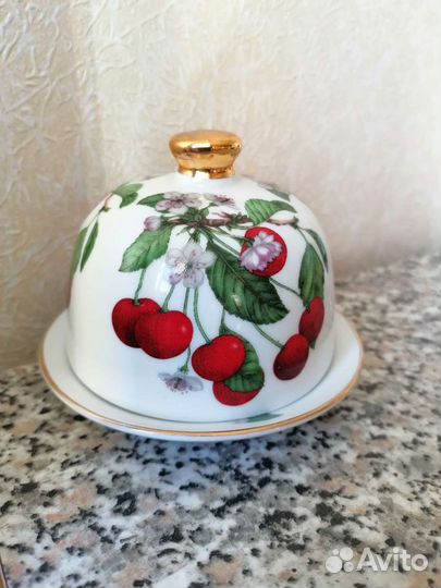 Лимонница с крышкой керамика