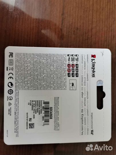 Карта micro sd 8Гб