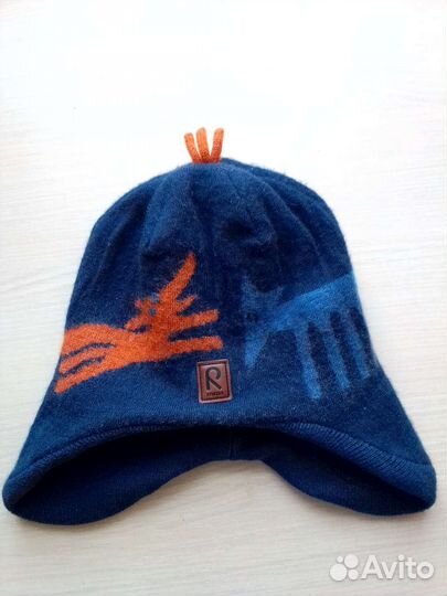 Шапка детская Reima, р.54, зимняя. Шерсть