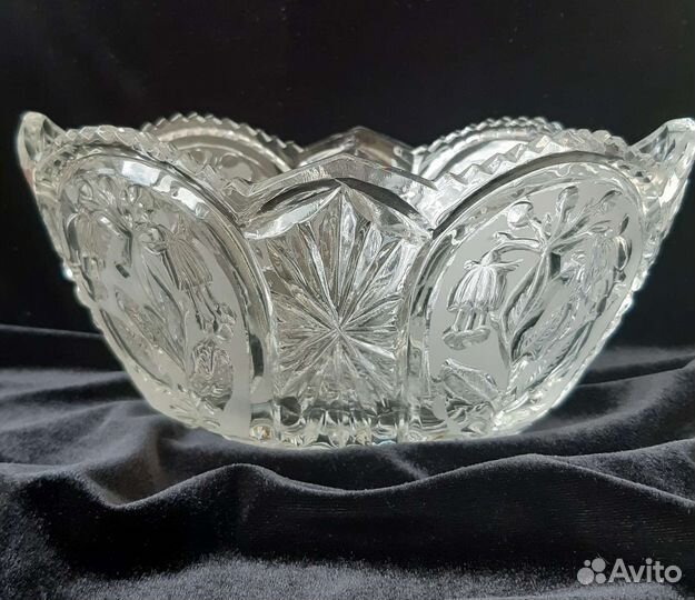 Салатник хрустальный СССР 1500 мл