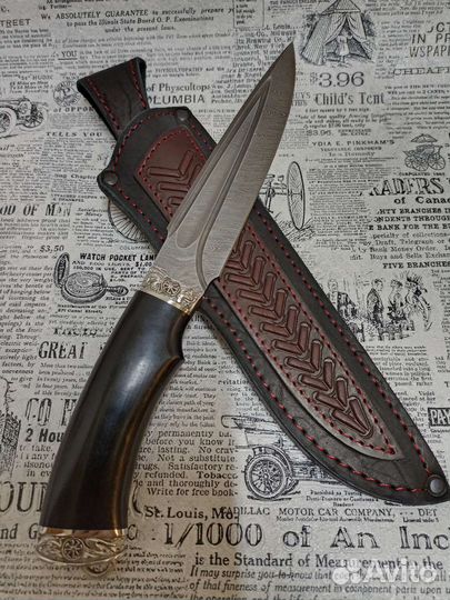 Нож Марал / Дамасская сталь / граб