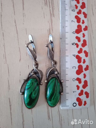 Серьги из мельхиора