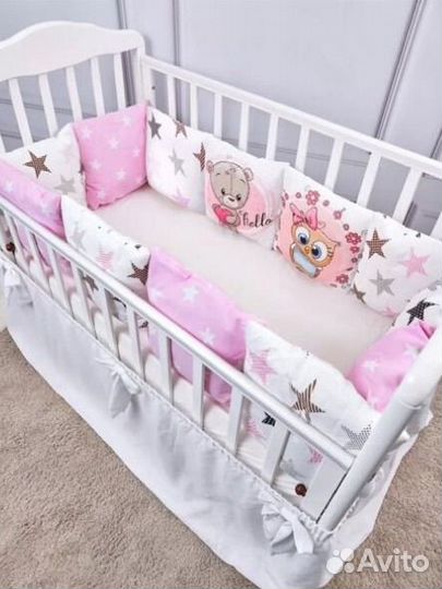 Бортики в детскую кроватку