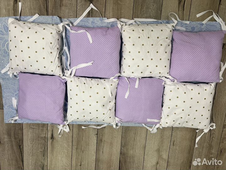 Бортики в детскую кроватку с одеялом