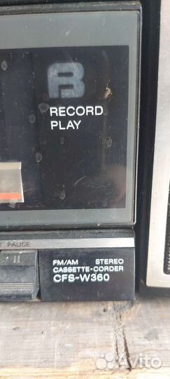 Редкий рэтро Кассетный магнитофон sony CFS- W360