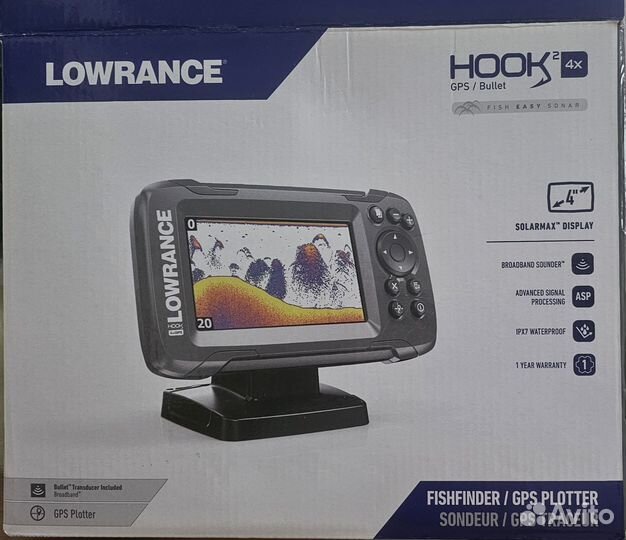 Эхолот lowrance hook2 4x bullet gps