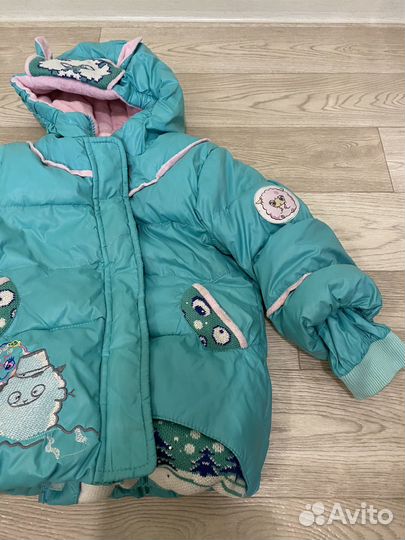 Теплая детская куртка 92