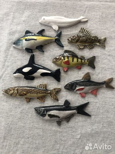 Набор керамических рыбок-магнитов