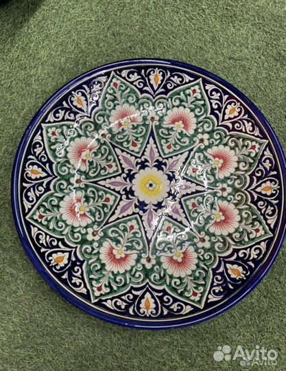 Большая расписная тарелка для плова42см