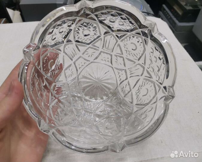 Конфетница салатница Хрусталь СССР (Ч)