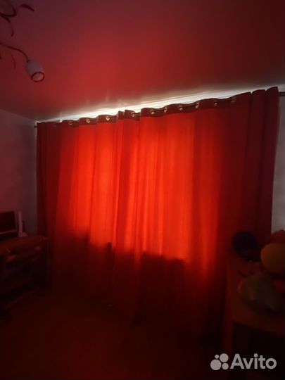 Шторы на люверсах 2шт 243х240см