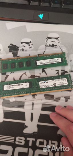 Оперативная память ddr3 2по2gb 1333 4гб всего