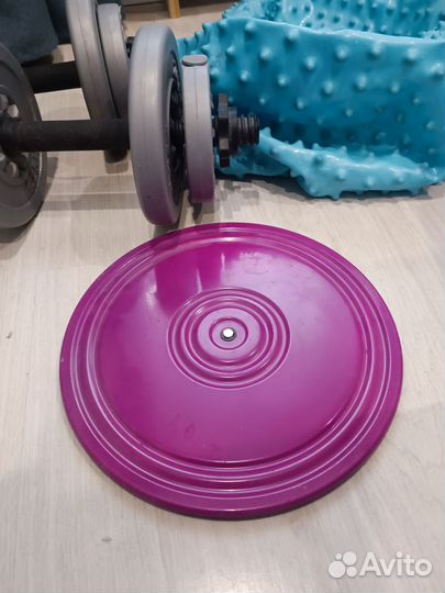 Гантели, фитбол и диск