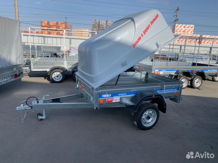 Прицеп 2,0/1,3 с пластиковой крышкой