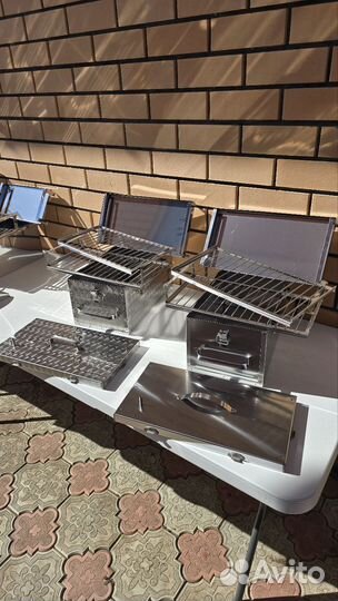 Коптильни из нержавеющей стали, горячего копчения