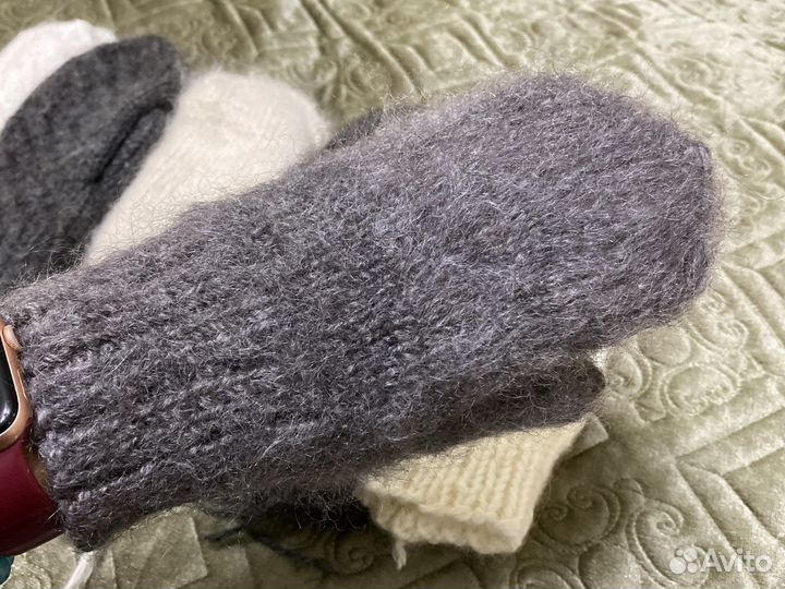 Варежки пуховые козий пух