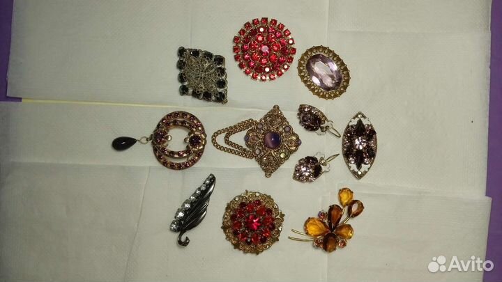 Броши СССР, Чехословакии, шикарные, редкие