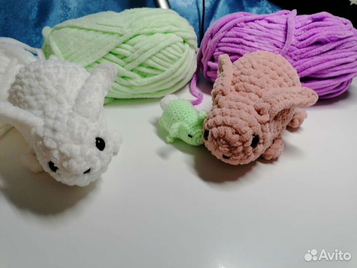 Вязаные кролики