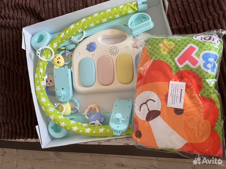 Развивающий коврик AmaroBaby Cute lion Салатовый