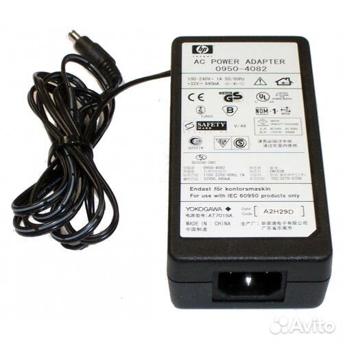 Блок питания от принтера, мфу, сканера HP