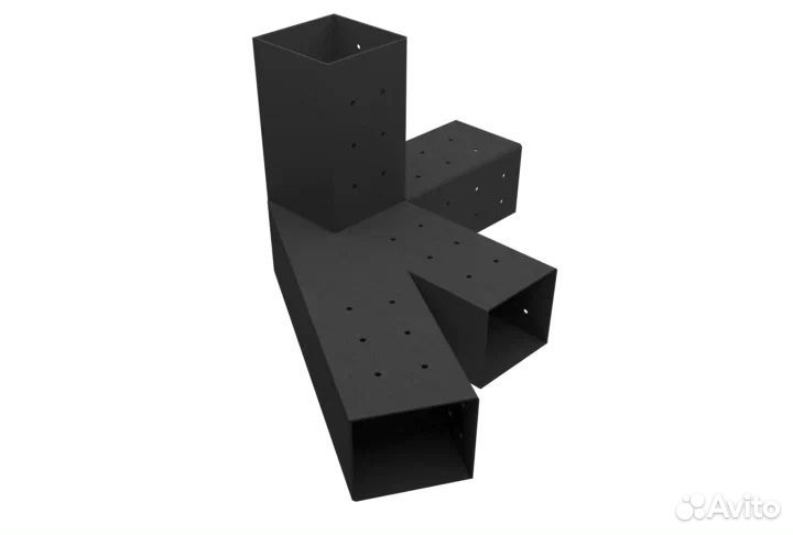 Соединитель для бруса и опоры