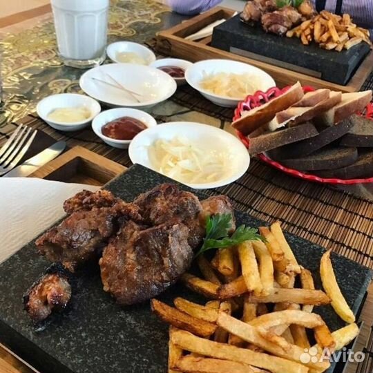 Вулканический камень для жарки мяса