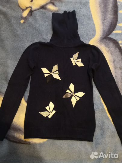 Водолазка женская (тёмно синяя) кашемир