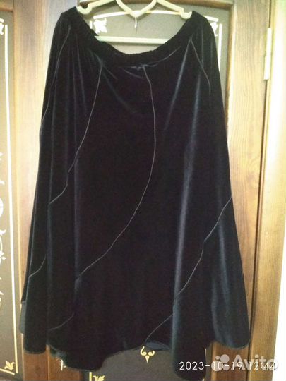 Юбка велюровая