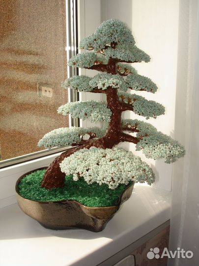 Деревья из бисера