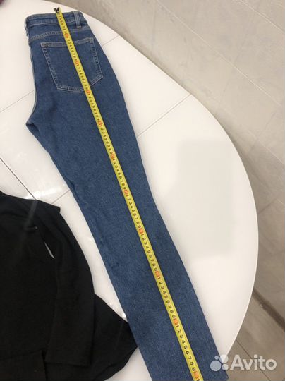 Джинсы hm 46, кофта oodji м черная