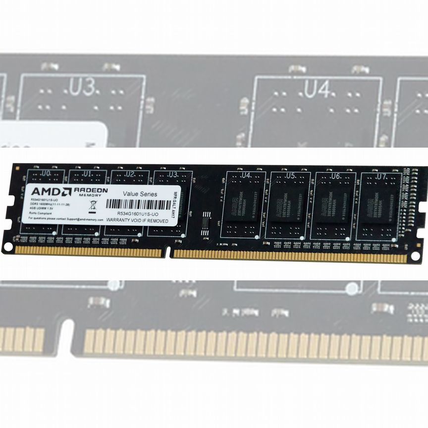[R534G1601U1S-UO] Оперативная Память Amd Radeon 4gb R534g1601u1s-Uo