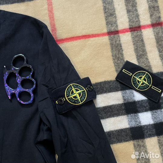 Stone island свитшот черный + легит патч