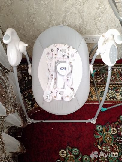 Детские электронные качели бу