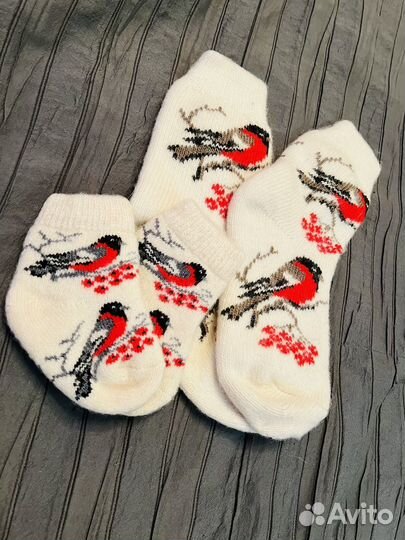 Парные носки со снигерями 